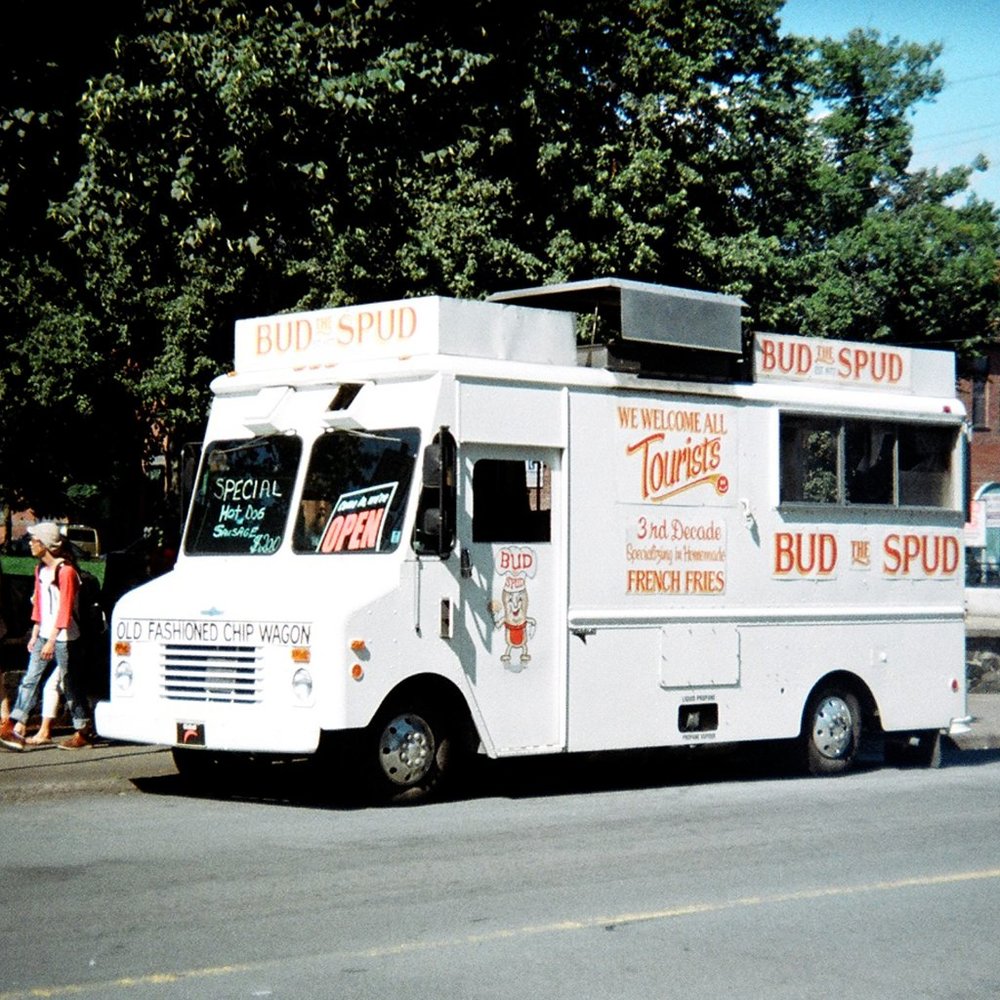 Bud The Spud Chip Truck Postcard - Halifax, Nova Scotia, Canada